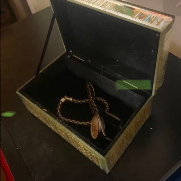 Mathieu Gold Small Mirrored Box - Picture 3 of 7